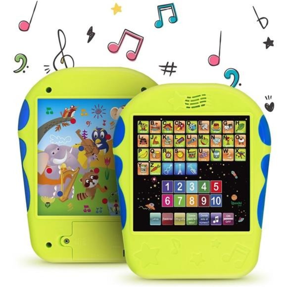 Spanish Learning Tablet for Kids - Bilingual Toy  to Learn Spanish ABC, Numbers - Picture 1 of 6